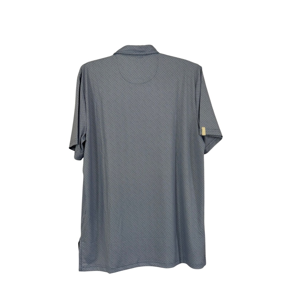 NWT RLX Ralph Lauren Men's Size M Blue Greek Key Performance Golf Polo Shirt - Picture 3 of 12